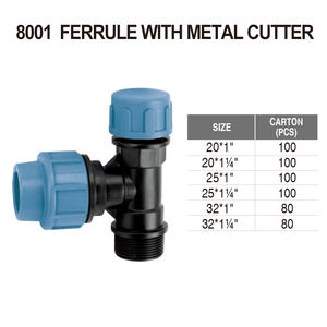 एचडीपीई पीपी पाइप संपीड़न फिटिंग पानी नॉकआउट जाल दबाना SADDLES सामी के साथ धातु कटर - Product Image 5