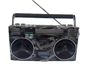 Wholesale Retro Graffiti Style Portable Cassette Radio Boombox Multifunction BT <b>Speaker</b> With TF <b>USB</b> Card Slot And AM FM Multiban - Product Image 1