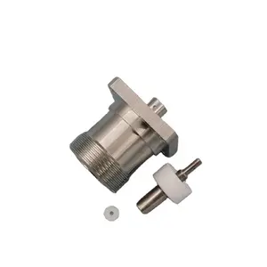 35mm proveedor de China 50ohm SQ brida montaje RF coaxial 7/16 DIN conector hembra para RG401 Cable ODM OEM fábrica