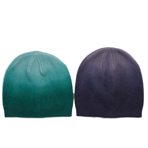 Bonnet d'hiver sans revers avec votre logo, bonnet en tricot à dégradé de couleurs, impression numérique, 100% acrylique, unisexe, adulte - Product Image 4