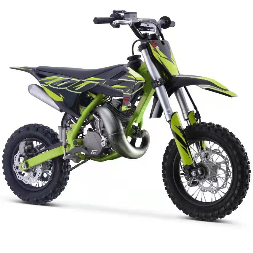 Dirt bike 50cc 2 temps mini moto démarrage électrique moto tout-terrain pit bike 50cc pour enfants