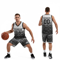 Conjunto de Camisetas de Malla Transpirable 100% Poliéster Personalizadas, Impresión Digital, Unisex, Manga Corta, 230g, para Baloncesto en Todas las Temporadas