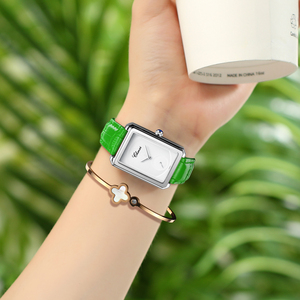 Ultimo disegno a prova di acqua rettangolare quadrato orologio da donna con <span class=keywords><strong>cinturino</strong></span> <span class=keywords><strong>in</strong></span> <span class=keywords><strong>pelle</strong></span> da donna - Product Image 6