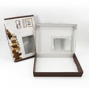 Bán buôn trắng hồng tông giấy gửi thư quần áo mỹ phẩm Hộp Quà Tặng biểu tượng tùy chỉnh in sóng vận chuyển bao bì hộp - Product Image 4