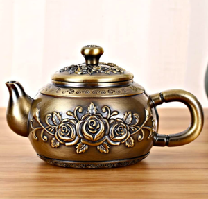 Service à thé en métal de qualité Art déco créatif pour les cadeaux de mariage et de la maison, artisanat - Product Image 4