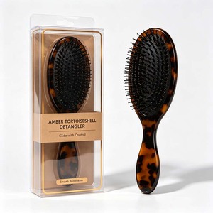 Brosse démêlante ergonomique en acétate OEM ODM pour femmes et hommes, pour le coiffage - Product Image 1