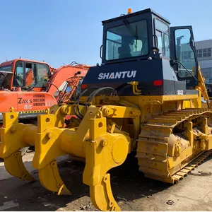 Kullanılan inşaat makinaları Shantui SD22 buldozer satış İkinci el paletli tip buldozer fiyat düşük