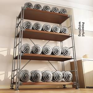 Scaffale portaoggetti in metallo stile giapponese a quattro ripiani, facile da montare, per soggiorno, cucina, balcone, libreria, espositore - Product Image 5