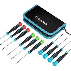 Juego de Mini Destornilladores Mecánicos con Mango de Plástico, Kit de Reparación de Tornillos para Relojes, Laptops y Teléfonos Móviles, Herramientas de Reparación Manual - Product Image 1