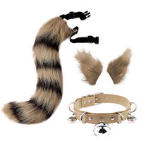 Nouveau Style Halloween fête Animal bandeau en peluche oreille bandeau Therian queues fausse fourrure Sexy renard oreilles queues pour les femmes