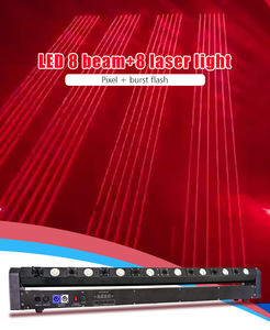 Dj <span class=keywords><strong>Disco</strong></span> professionnel 8 yeux barre à faisceau rouge tête mobile lumière Laser de scène - Product Image 3
