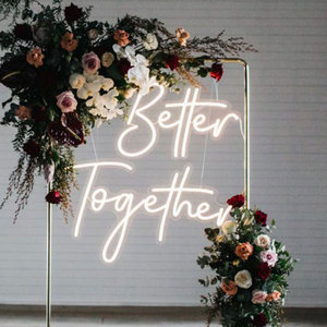 CARREY insegna al Neon luce Led meglio <span class=keywords><strong>insieme</strong></span> lettera segnaletica per Bar Display pubblicitario al Neon segno Logo - Product Image 5