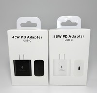 Adaptador de Corriente USB-C PD de 45W con Descuento por Volumen, con Protección Contra Incendios para S23/Note 20 y Auriculares - Enchufe UK/US/EU, Ecológico