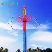 Manège Tour de chute volante clé en main pour adultes, attrayant et palpitant, pour parcs d'attractions extérieurs à thème, à vendre