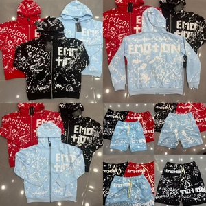 Felpe con Cappuccio di Alta Qualità per <span class=keywords><strong>Uomo</strong></span>, Abbigliamento Streetwear di Design con Stampa a Getto d'Inchiostro e Zip, Felpe 'Mixed Emotion' per Uomini - Product Image 2