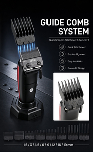 IPRO S8169 - Cortadora de Pelo Profesional para Uso Doméstico <span class=keywords><strong>y</strong></span> en Salón de Belleza, con Motor sin Escobillas de Alta Potencia de 8000 RPM, Funciona con Batería - Product Image 4