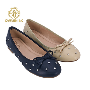 737-9 chaussures plates de ballet élégantes bout rond noir argent maille femmes Mary Jane chaussures de ballerine avec cristal - Product Image 5