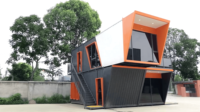 Bureau modulaire design créatif, résistant au vent et aux tremblements de terre, pour projets commerciaux à long terme