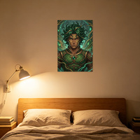 Zebulun 450 Designs Affiche 3D lenticulaire en plastique à effet de mouvement, thème Anime et Dessin animé, avec effet de changement d'image, Modèle 21, Décoration murale souvenir