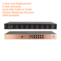 Commutateur KVM HDMI 2.1 8 ports ODM 8K60Hz 8 PC et 1 moniteur avec émulateur EDID Commutateur de console KVM 8x1 pour l'administration informatique