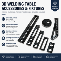 Kit de fixation pour plateforme de soudage 3D, gabarits modulaires de positionnement et de serrage pour table de soudage en fonte