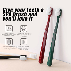 Brosse à dents à poils PBT coniques à large manche brosse à dents carrée ancre brosse à dents adulte - Product Image 5