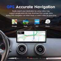 Écran IPS 8 cœurs sans fil Carplay Android Auto Google GPS Navi 4G pour audi a3 multimédia 2013-2019