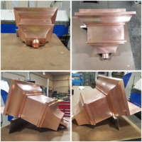 Tête de conducteur en cuivre pur de luxe sur mesure, plusieurs styles de têtes de conducteurs décoratives antiques pour le drainage des toits de villas