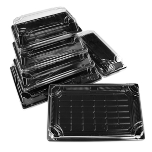 Restaurant Packing Lunch Packing Food Custom Lid Disposable Plastic Box Lunch Bento Box