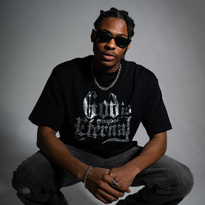 Camiseta de Hombre de Alta Calidad, Elegante, Personalizada, Holgada, Extra Grande, 100% Algodón, Tejida, Transpirable, con Pedrería - Product Image 1