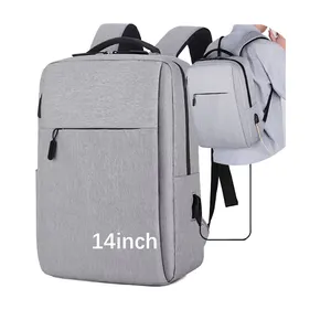 Nuevas llegadas OEM logotipo personalizado puerto de carga USB impermeable deportes inteligentes mochila para ordenador portátil mochilas escolares bolsas para ordenador portátil