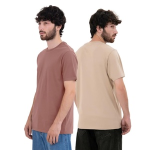 Camiseta de Verano para Hombre, 280g, 100% Algodón y Poliéster, Tejido de Punto, Manga Corta, Estilo Hip Hop, Transpirable, Bordada, Impresión DTG, Talla Grande, Personalizada - Product Image 5