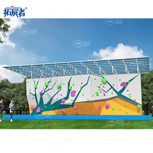 Xây Dựng Một Bức Tường Leo Núi Bởi Nhà Máy Sản Xuất Chuyên Nghiệp Leo Tường Tốc Độ Tường Ngoài Trời Và Giá Bouldering - Product Image 2