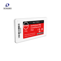 Bohang Etiquetas de precios electrónicas de 2,66 pulgadas para tiendas Wireless ESL Smart System Etiquetas electrónicas para estantes
