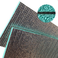 Sous-couche de toiture pour entrepôt et abri de voiture en mousse XPE laminée avec film aluminium/métallique, réflectivité 97%, isolation écologique