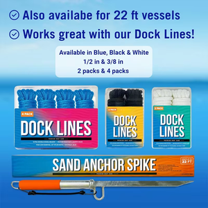 AMBITION 38 "Marine Hardware-Sand Spike Anchor Pole para barcos Jet Skis Pontones Kayaks-para aguas poco profundas Sandbars Playas Land - Product Image 2
