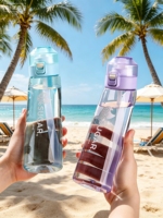 Bouteille sans BPA, écologique, de qualité alimentaire, à boire directement, pour la randonnée, la perte de poids, le sport, la course à pied, le saut, le camping, la danse