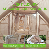 Tente imperméable de luxe grande tente climatisée gonflable tentes de camping en plein air