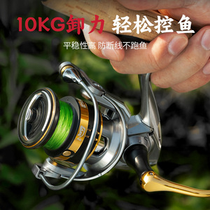 Carrete de Pesca Giratorio Chi-blade Tamaño 10000, Cuerpo Metálico, Manivela Derecha, para Agua Dulce y Salada - Product Image 5