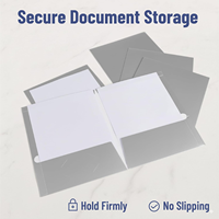 Folder kertas kustom dengan Hot Stamping logo File Folder masukkan halaman tunggal Folder A4, penerimaan kontrak dan amplop tanda tangan