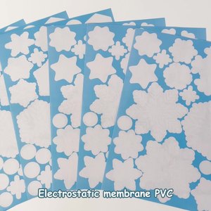 Bông tuyết tĩnh điện Glass Sticker PVC giáng sinh tĩnh bám Decal Stickers năm mới dán cửa sổ - Product Image 6