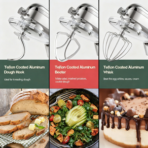 1800W Stainless Steel 7L Tilt-Head Stand Mixer 10+ Speeds Pure Copper Motor Automatic Dough Cake Mixing Bowl - Product Image 6