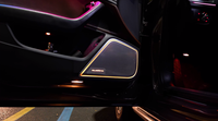 Pour Audi A6 S6 RS6 C7 2012-2018 : Kit d'éclairage d'ambiance dynamique style fibre de carbone, accessoires de mise à niveau de l'éclairage intérieur