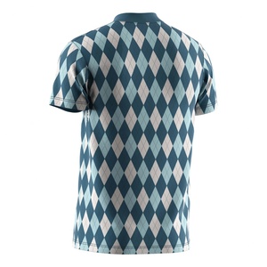 Camiseta Deportiva Sublimada de Buena Calidad, Manga Corta, Cuello Polo con Cierre, Camisas con Cuello Chino - Product Image 2