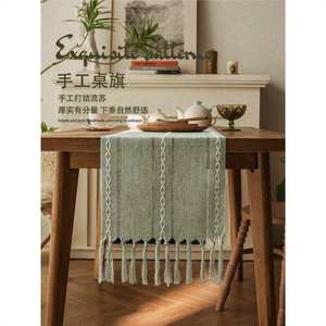 Caminos de mesa para decoración del hogar, tela de color sólido, lavable, resistente a altas temperaturas, para cubrir mesas de comedor y de café - Product Image 4