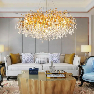 <span class=keywords><strong>Lustre</strong></span> <span class=keywords><strong>en</strong></span> <span class=keywords><strong>Cristal</strong></span> Personnalisé par TOGETHER Factory – Éclairage de Luxe Doré, <span class=keywords><strong>Grand</strong></span> Modèle de Haute Qualité - Product Image 3