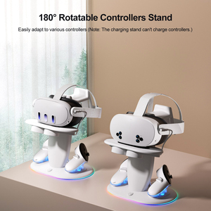 CoolRabbie Factory New Wholesale Charging Dock for Meta Quest 2 Quest 3 for <strong>Oculus</strong> Quest 3S VR Stand <strong>Accessories</strong> - Product Image 5