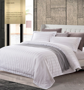 5 sao khách sạn Linen Ai Cập cotton sateen Duvet cover Set Sọc Thêu Duvet cover tấm ga trải giường vỏ gối bộ đồ giường thiết lập - Product Image 5