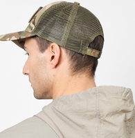 Gorra de béisbol de malla bordada con camuflaje de la bandera estadounidense, gorra táctica para hombre para actividades al aire libre