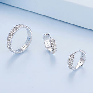 Anillo de banda de eternidad retorcida de Plata de Ley 925 con piedras de Zirconia cúbica pavimentada, regalo de aniversario para mujeres BSR353 - Product Image 2